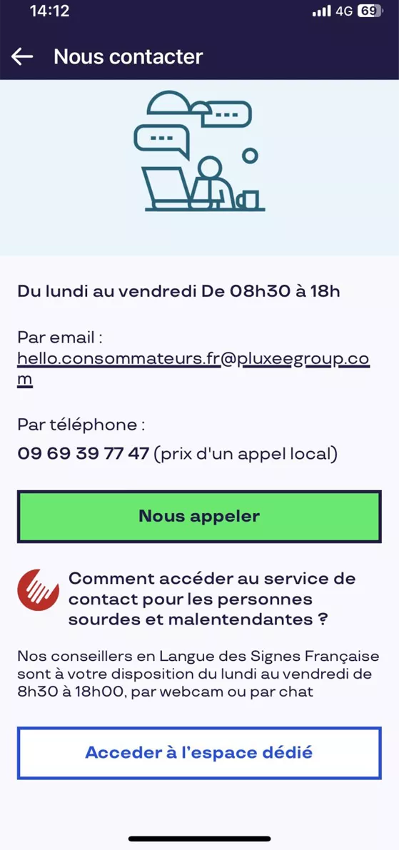 Nous contactez Pluxee France 